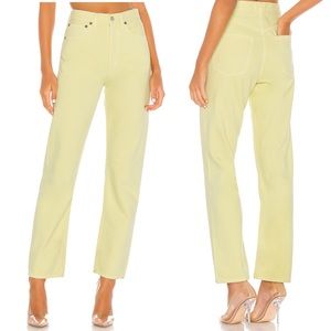 AGOLDE 90's High Rise Loose Fit Jeans Limoncello